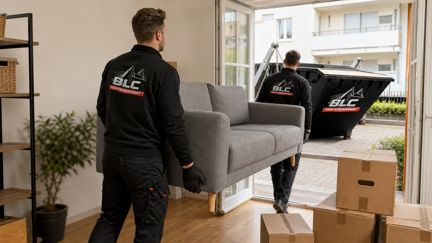 BLC Team bei einer vollständigen Haushaltsauflösung